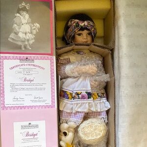 Porcelain Doll with Floral Headband